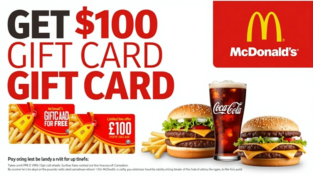 Step-by-Step Guide to Claim McDonald Gift Card Giveaway 2025